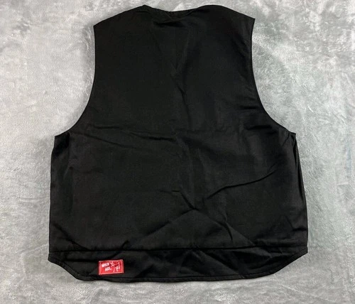 Wild Ass Vest Mens Medium Black Canvas Lined Baileys Full Zip Workwear  image 8