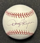Cincinnati Reds DOUG FLYNN Signed OML Baseball Mets Tigers Expos Rangers NICE!