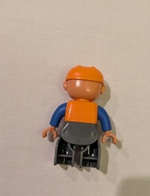 LEGO DUPLO 10811 "Backhoe Loader" Construction - Complete Set 19 Pcs