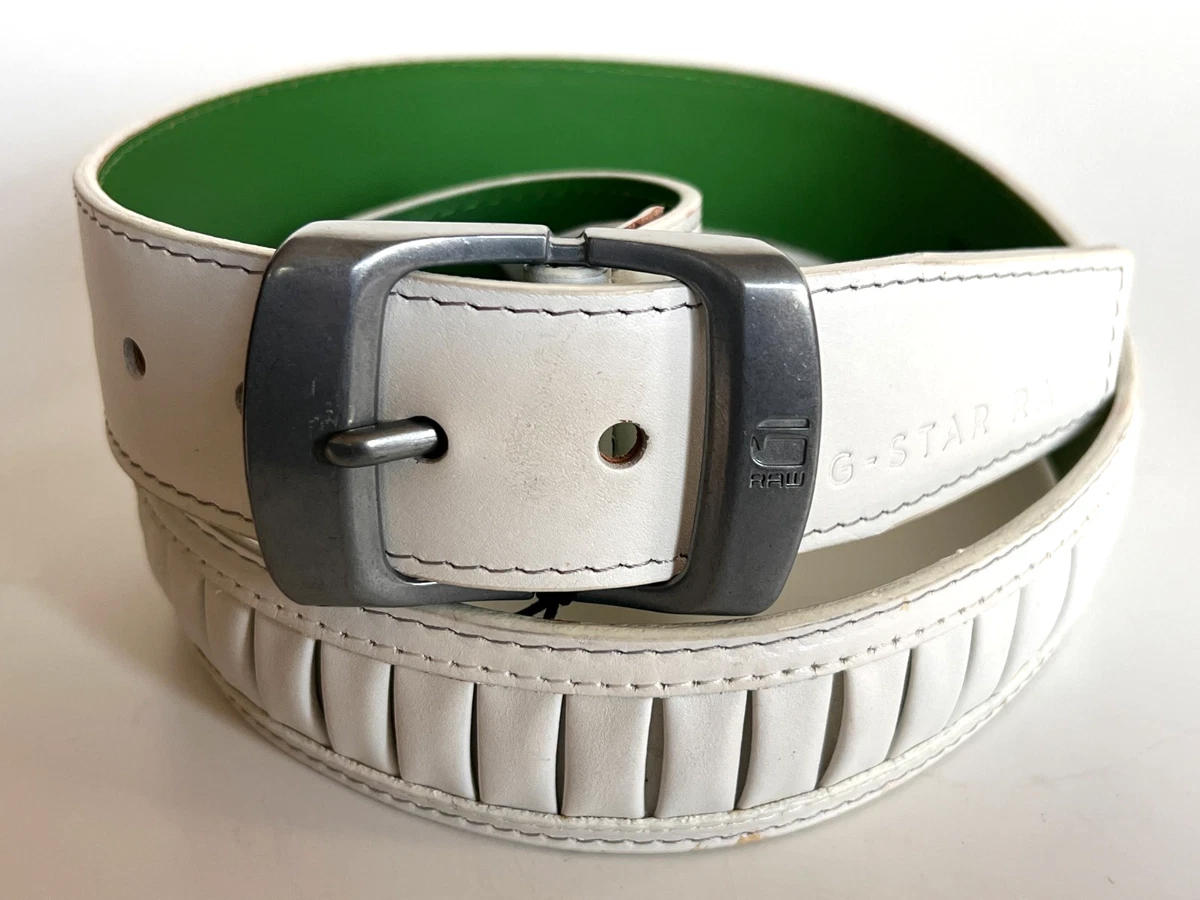 G-Star Raw Genuine Leather Belt Sz.85 Color Saddle Leather belt G STAR RAW Black size 85 cm in Leather - 33234833 main image 2