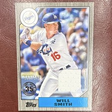 Topps 2022 Series 2 1987 Relics Will Smith #87BR-WS Black /199 Dodgers
