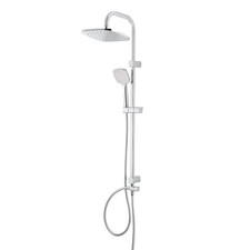 GoodHome Teesa Chrome Effect Shower Kit With 2 Shower Heads