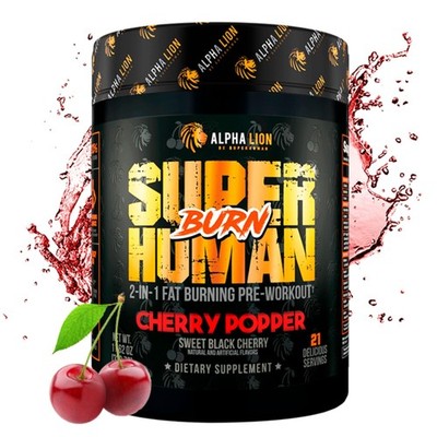 ALPHA LION Superhuman Burn   2 in 1 Metabolism Booster Pre Workout and Thermo...