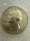 WASHINGTON SILVER QUARTER USA COLLECTIBLE AU+