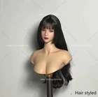 Yuki I8-H003A 1/6 Asian Girl Movable Eye Pale Head Sculpt Fit 12" Female Figure