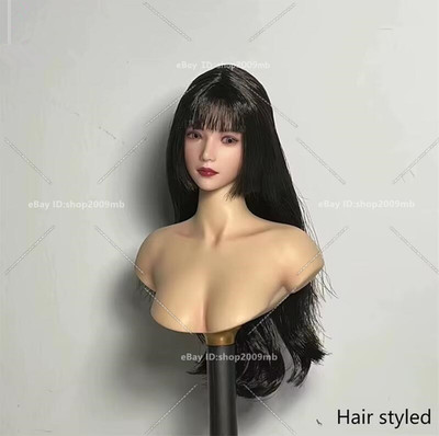 Yuki I8-H003A 1/6 Asian Girl Movable Eye Pale Head Sculpt Fit 12'' Female Figure