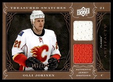 2009-10 Artifacts Treasured Swatches Olli Jokinen Jersey 145/199 Calgary Flames