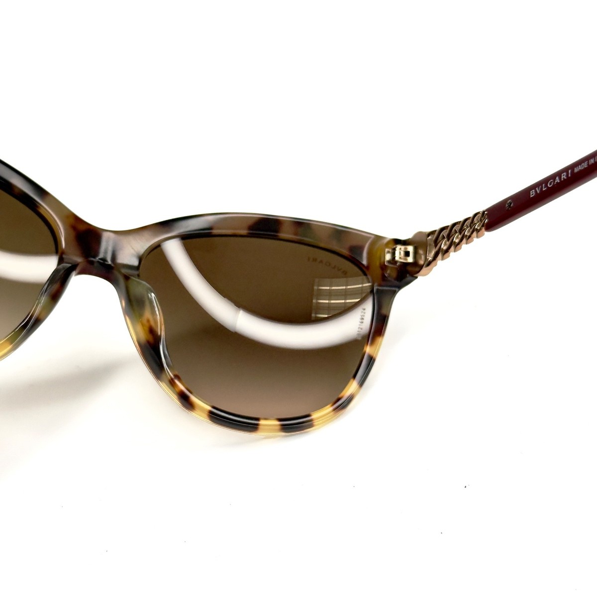 BVLGARI BV8158F 8158 CATENE Burgundy Havana Rose Gold Pearl 