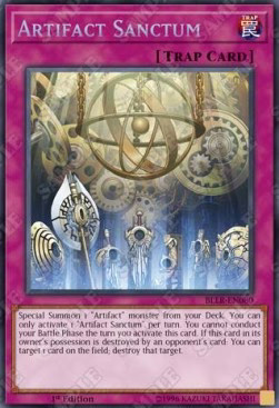 YuGiOh Artifact Sanctum BLLR-EN080 Secret Rare Englisch Excellent 1st