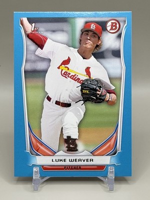 Luke Weaver 1st 2014 Bowman Draft Blue /399 #DP23 Cardinals Yankees Mets