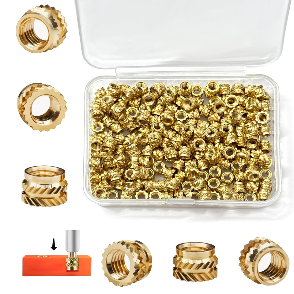 200 Pieces M3 Threaded Inserts for Plastic and 3D Printing Components ...