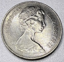 Large 1969 10p Ten Pence Coin In Circulated Condition. Free Postage