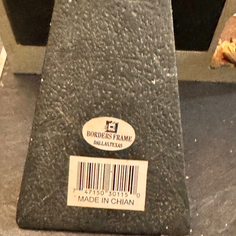 De colección 3D Navidad Chimenea Bordes Marco de Fotos Papá Noel Regalos Chimenea Decoración Foto 3 de 4