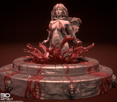Legendary Vampire (Diorama) High Resolution 3D Print - 3D Art Guy