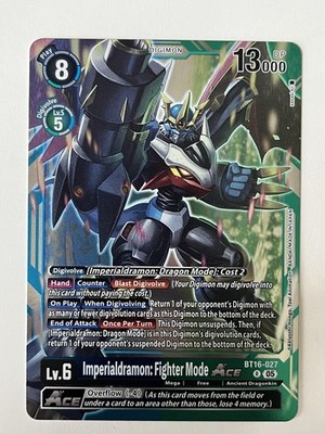 Beginning Observer #BT16-027 R Imperialdramon: Fighter Mode ACE Digimon TCG