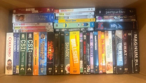 Huge DVD Television Series Lot Assorted Shows All Genres Lot Untested