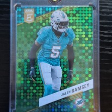 Panini 2023 Donruss Elite Jalen Ramsey Miami Dolphins #45 Green Disco NFL Card