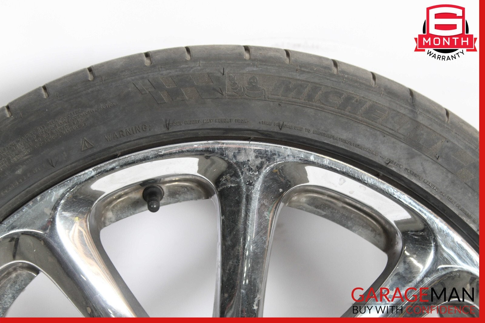 08-10 Maserati Quattroporte Rear Wheel Tire Rim 19" OEM