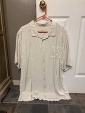 mens tommy bahama White Polo Beach Shirt Size 2XL
