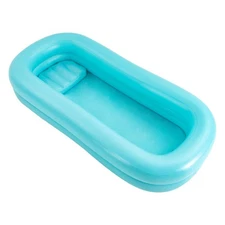 Medical Inflatable Bathtub & Electric Air Pump, Bedside Shower Bathtub