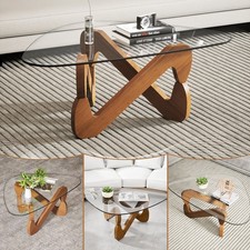 Couchtisch Wohnzimmertisch Moderner Couchtisch Dreieckiger Glas Kaffeetisch