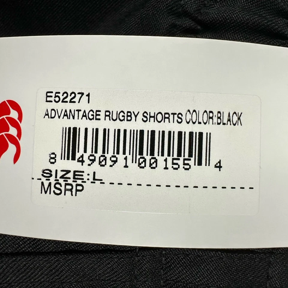 NWT Canterbury of New Zealand Rugby Shorts Men Medium Blue Advantage Drawstring - Image 4 of 4