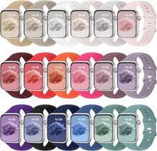 18 Pack Bands Compatible with Apple Watch Band 38mm 40mm 41mm 42mm 44mm 45mm 46m