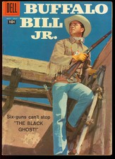 Buffalo Bill Jr. #8 Nice Silver Age Photo Cover Western Dell Comic 1958 FN-VF