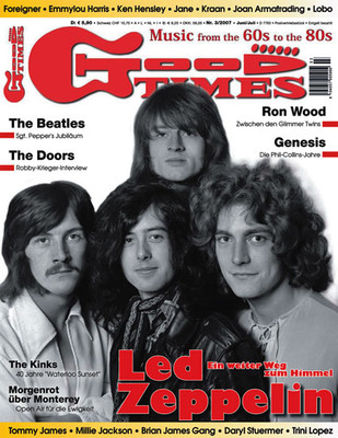 GoodTimes 3-2007 Led Zeppelin Beatles Doors Ron Wood Genesis Ken Hensley Kinks  