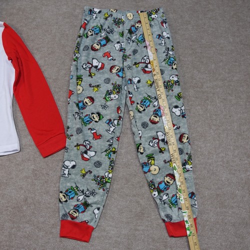Conjunto de Dormir para Niñas Talla 12 Estampado de Cacahuetes Snoopy Camisa de Vellón Joggers - Imagen 11 de 15