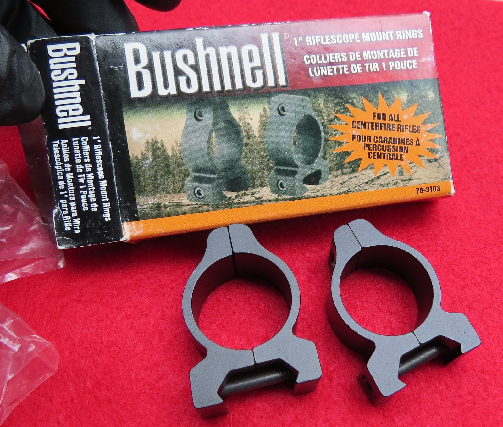 Bushnell 1inch Scope Rings Pair oneinch Riflescope Mount Rifle eBay