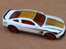 2013 Hot Wheels Holiday Rods 12 Ford Mustang Boss Laguna Seca White 18 Loose 2013 Hot Wheels Holiday Rods 12 Ford Mustang Boss Laguna Seca White 18 Loose