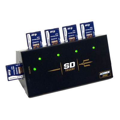 SD Trident - 1 to 4 Secure Digital / MicroSD / TF Duplicator Cloner (35MBps)