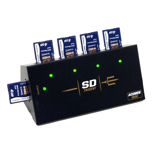 SD Trident - 1 to 4 Secure Digital / MicroSD / TF Duplicator Cloner (35MBps)