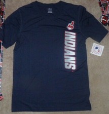 NEW MLB Cleveland Indians Baseball T Shirt Youth Boys XL 18 NEW NWT