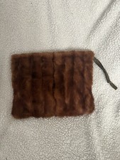 Vintage Mink Fur Muff Purse /Hand Warmer Entire Exterior Is Fur rare 