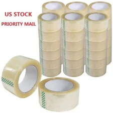 Clear Tape 110 Yards Per Roll  for Moving /Packaging /Shipping  6 12 18 36 rolls