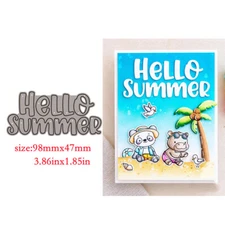 Summer Beach Metal Cutting Dies Embossing Die Stencil Scrapbooking Card Crafts