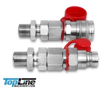 3/4 ORFS Flat Face 1/2 Hydraulic Quick Connect Coupler Bulkhead Skid Steer TL104