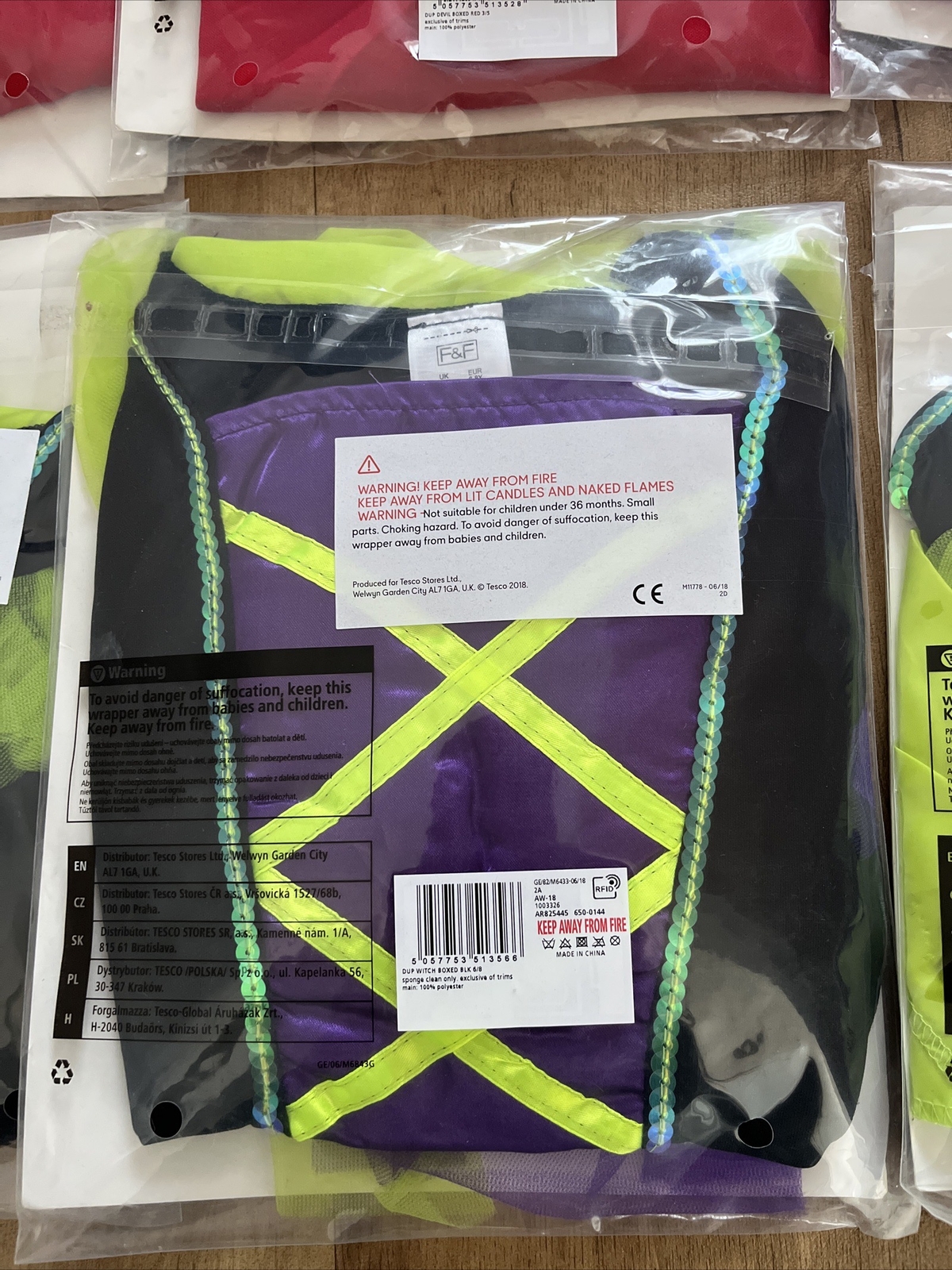 Tesco Halloween Fancy Dress New Witch Girl Boy 35 68 Years Devil 35