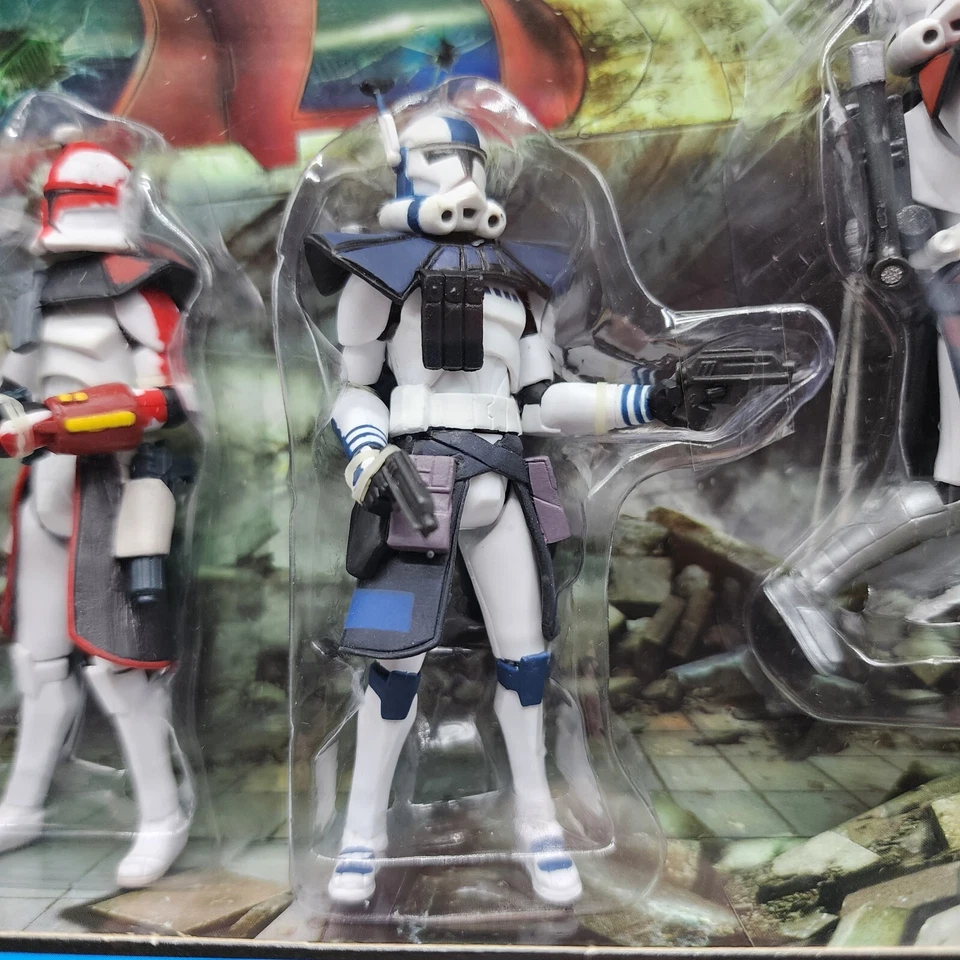 Star Wars Clone Wars ARC Troopers Figure Battle Pack Rex Fordo Hammer Havoc New - Image 4 of 4