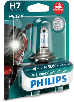 Philips H7 X-tremeVision moto +130% Mehr Licht 12972XV+BW - Bild 1 von 4
