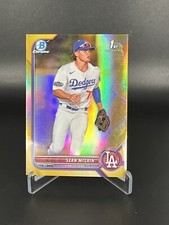 Sean McLain #/50 True Gold Refractor 1st Bowman Chrome 2022 Bowman Draft