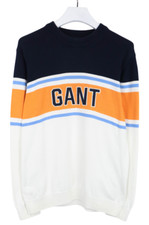 GANT Jumper Men's XL Multicolor Logo Crew Neck Pullover Knitted