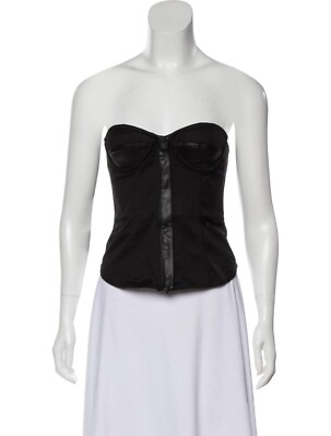 Alexander Wang Leather Corset Vest Belt 2 Alexander Wang Black Deconstructed Vest Alexander Wang main image 4