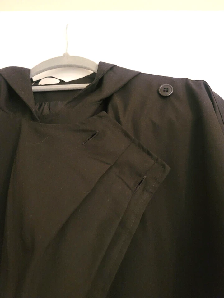 Portrait Vintage Womens Rain Coat Black Size M - Image 3 of 4