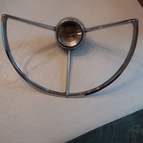 1961 1962 1963 64 Mercury Meteor Comet Original 3 Spoke Steering Wheel Horn Ring - Bild 2 von 7