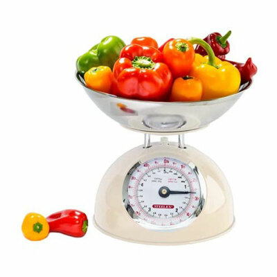 Traditionelle Küchenwaage 5 kg Fassungsvermögen - große Schüssel mit Ausgießen Lippencreme