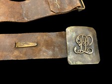 Original Civil War PL Marked Officer Belt Buckle Set Union CSA