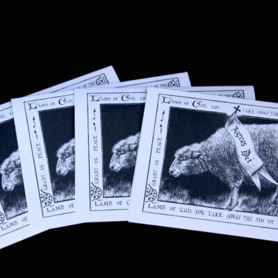 Lamb of God Greeting Cards Pack of 10 All Occasion Easter Lent Religious Blank